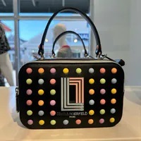 [S] KARL LAGERFELD LH4EO7BI SIMONE CAMERA BAG,7BY BLACK, 196788711648 (SKL1006)