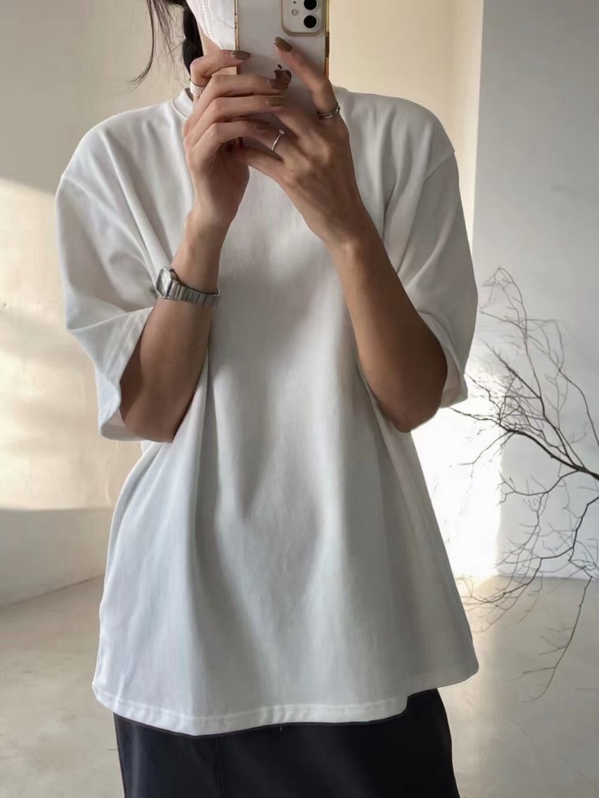 雲朵棉寬版素上衣*6色