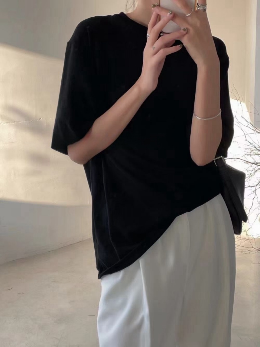 雲朵棉寬版素上衣*6色