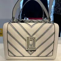 [S] KARL LAGERFELD LH4EU6BI SIMONE CHEVRON CAMERA BAG,WINTER WHITE/SILVER, 196788667877 (SKL1008)