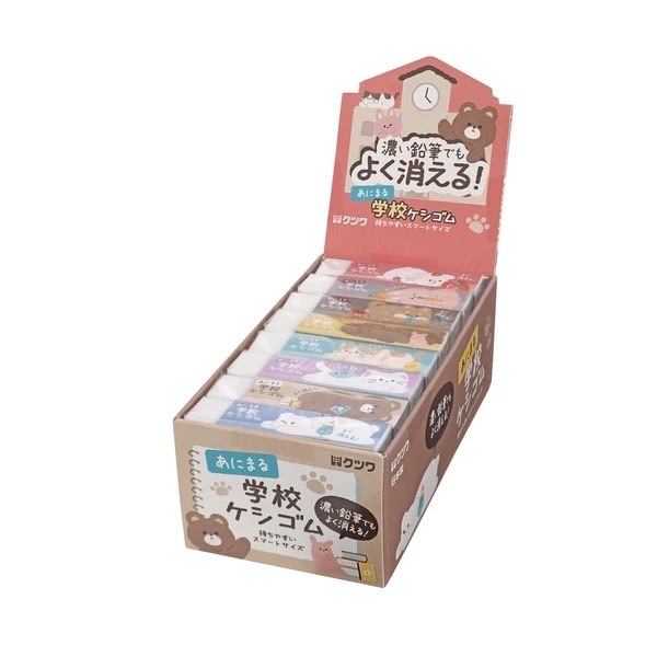 [Kutsuwa] STAD 濃色鉛筆專用橡皮擦-動物圖案包裝