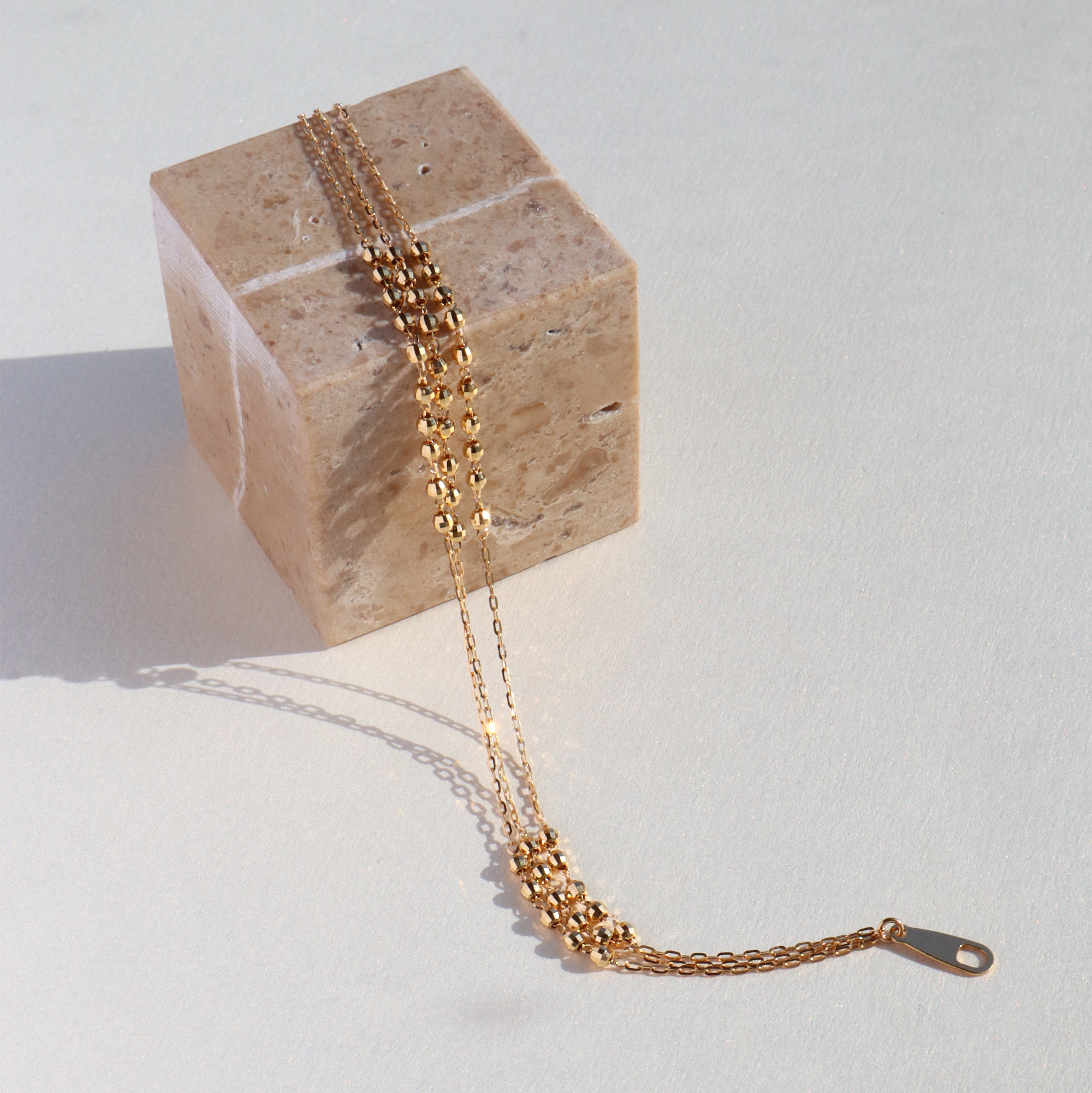 18K/日本設計款系列-多層串珠手鍊