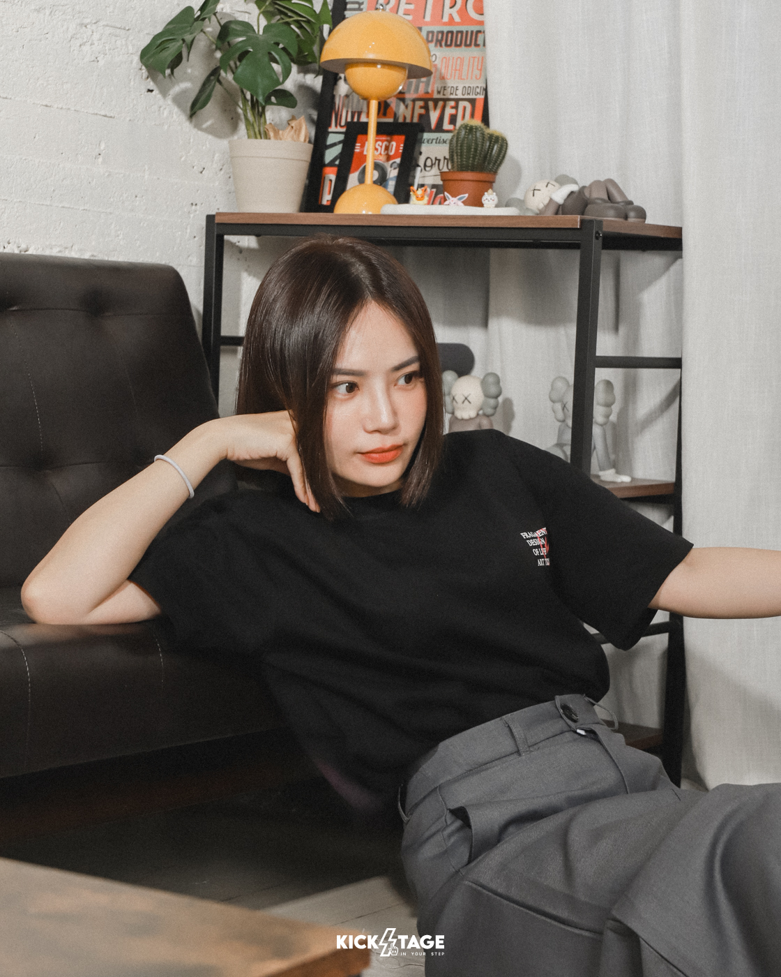 FRAGMENT Design x DRYWORLD 前後閃電 潑漆 文字 短袖 短TEE【DF1035】