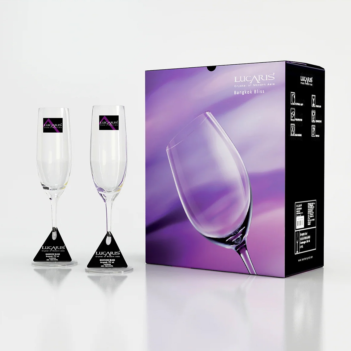 Lucaris Crystal Bangkok Champagne Glass (PACK 2 PIECES)