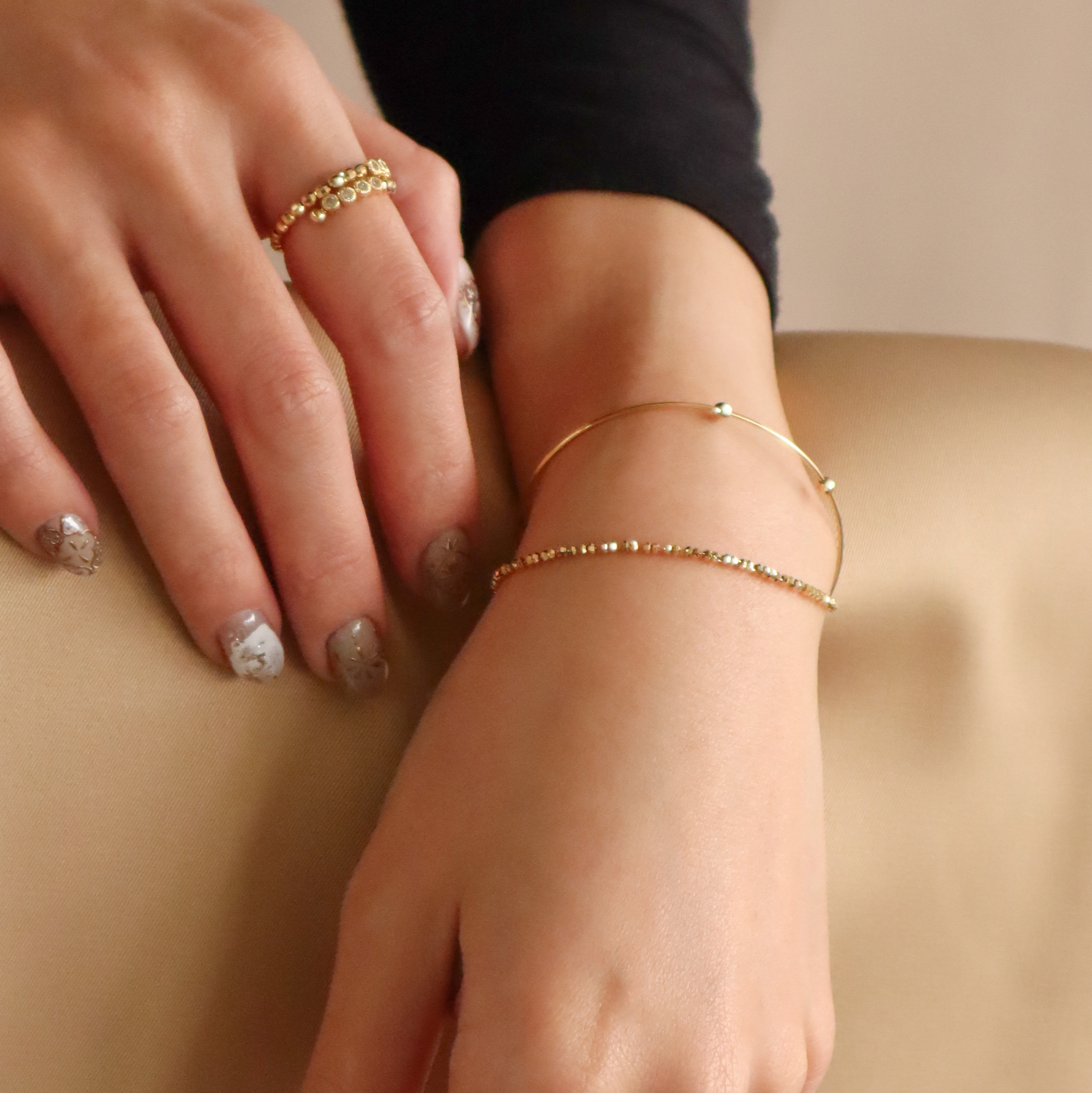 18K/日本設計款系列-串珠雙層手鍊