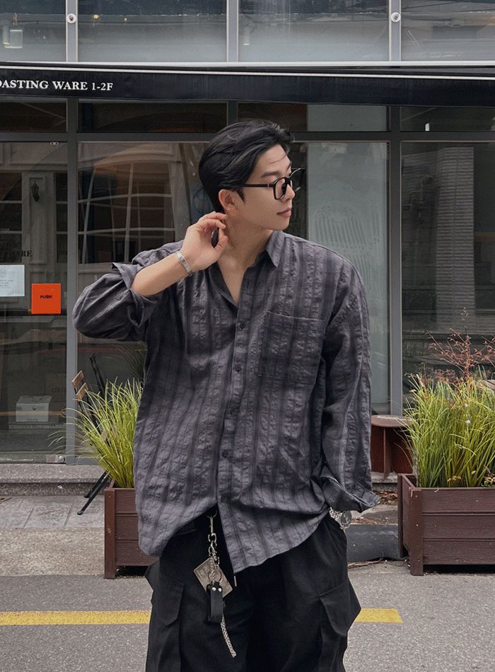 河蘇格蘭格紋襯衫