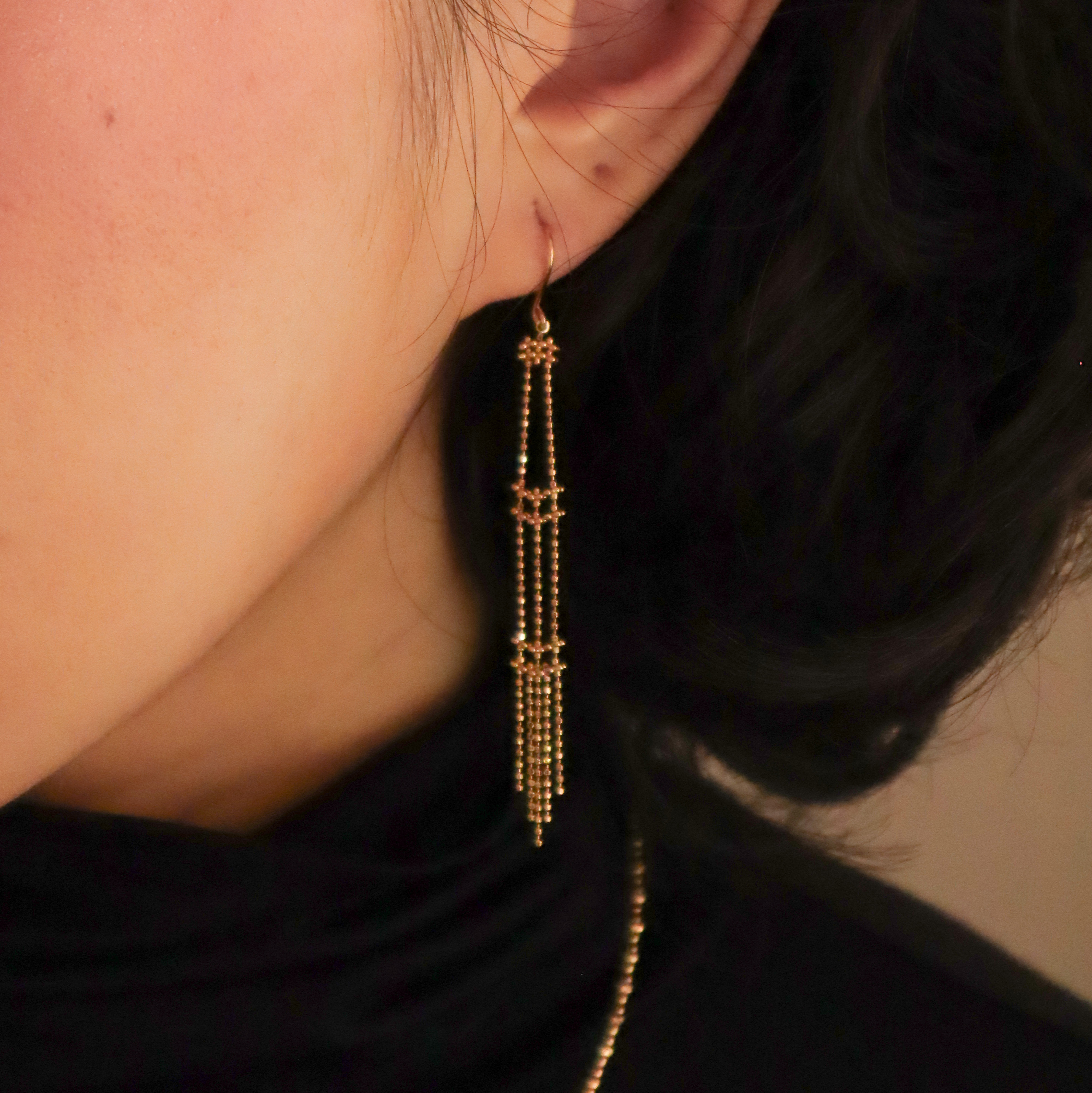 18K/日本設計款系列-華之耳環