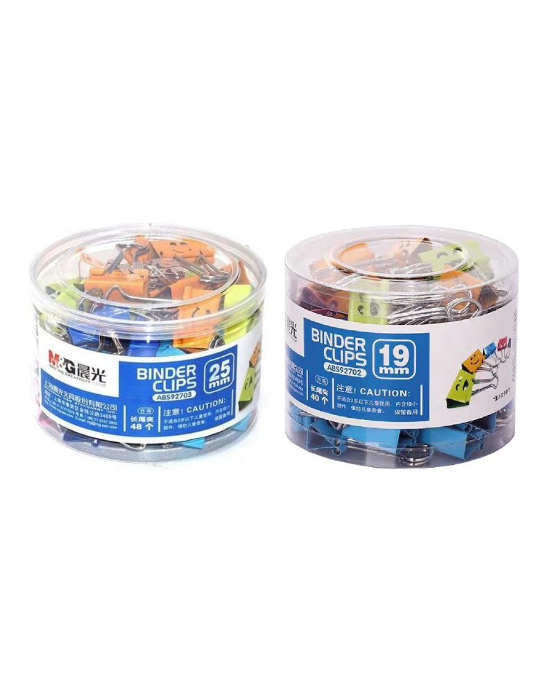 M&G  晨光文具 彩色表情長尾夾 (19mm/25mm)