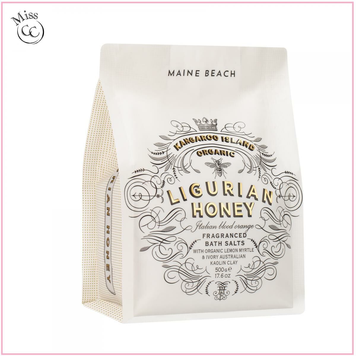 MAINE BEACH - 有機利古里亞蜂蜜香薰浴鹽 500g [環保補充裝/旅行裝]