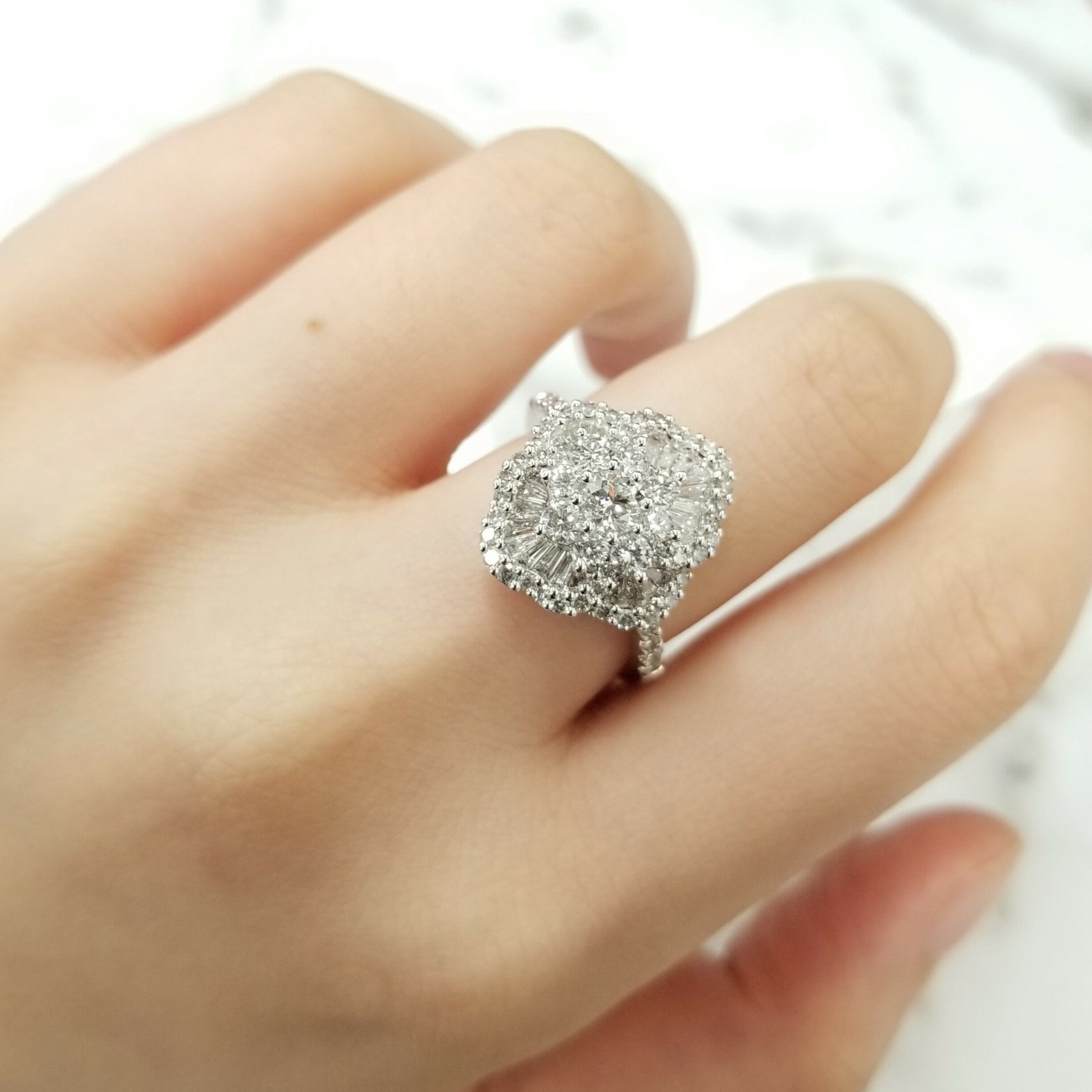 18K White Gold 1.46ct Diamond Ring