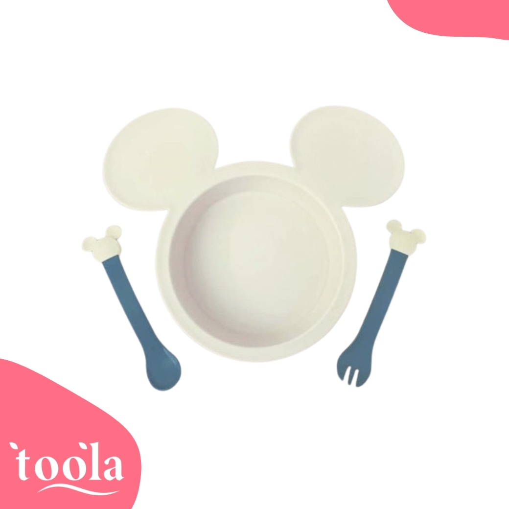 【正版授權】DISNEY 迪士尼 米妮 兒童餐具組 （小）-洗碗機可用