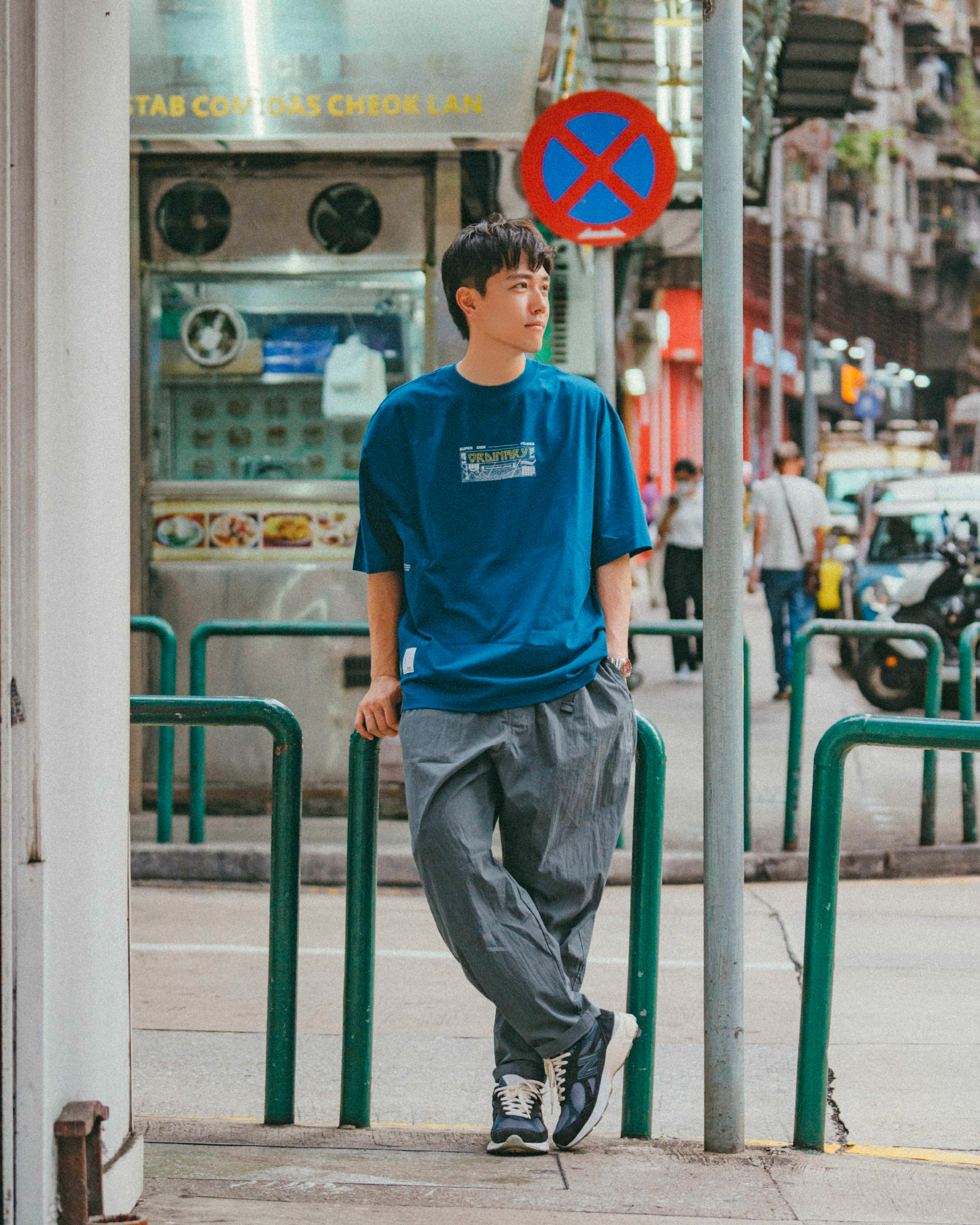 ORDINARY 抗撕裂調節磁扣寬鬆錐形休閒長褲 三色