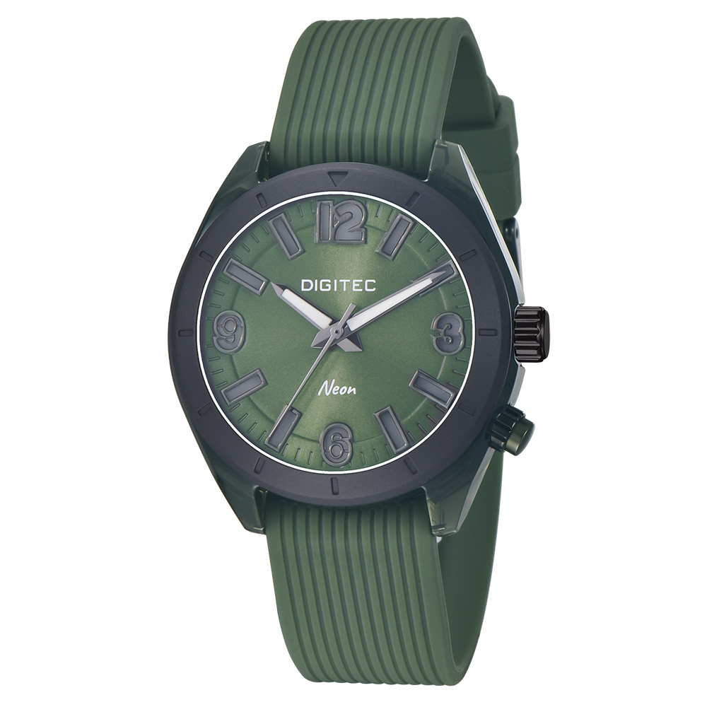 【DIGITEC 數碼科技】BDN-9100T* 霓虹光刻度 夜光 快拆式錶帶 矽膠 石英錶 手錶 -