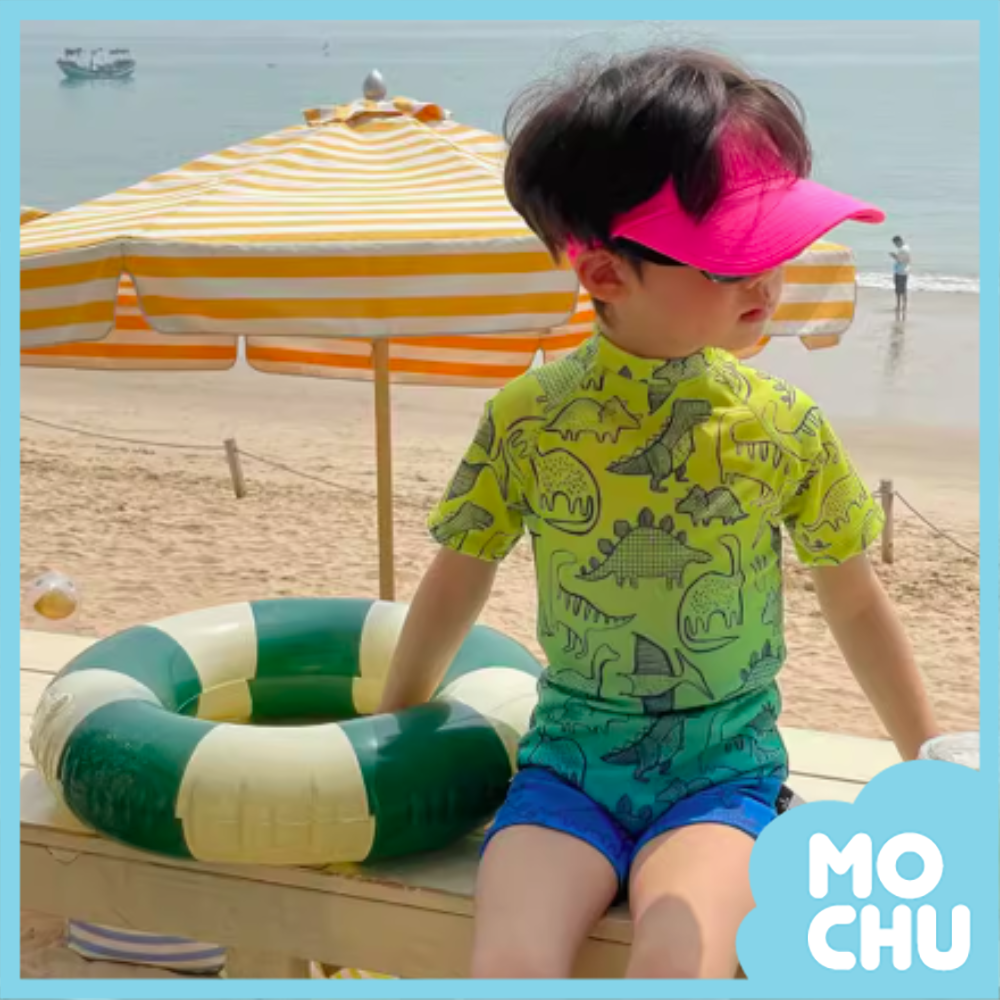 漸層恐龍連身泳裝