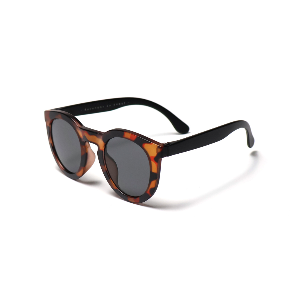 BABY 莫蘭迪色系太陽眼鏡 - black T 玳瑁黑