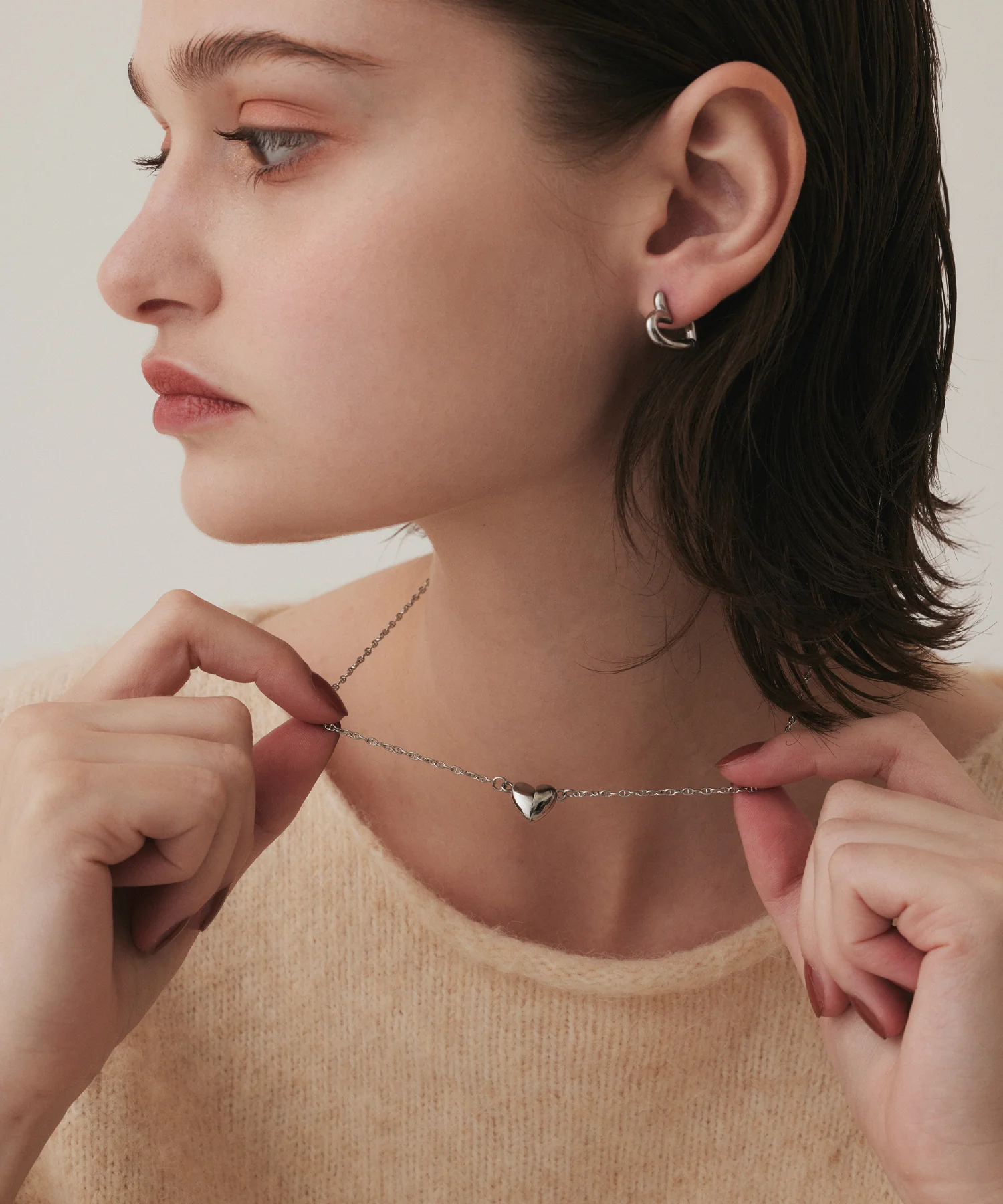 cene 磁吸愛心項鍊