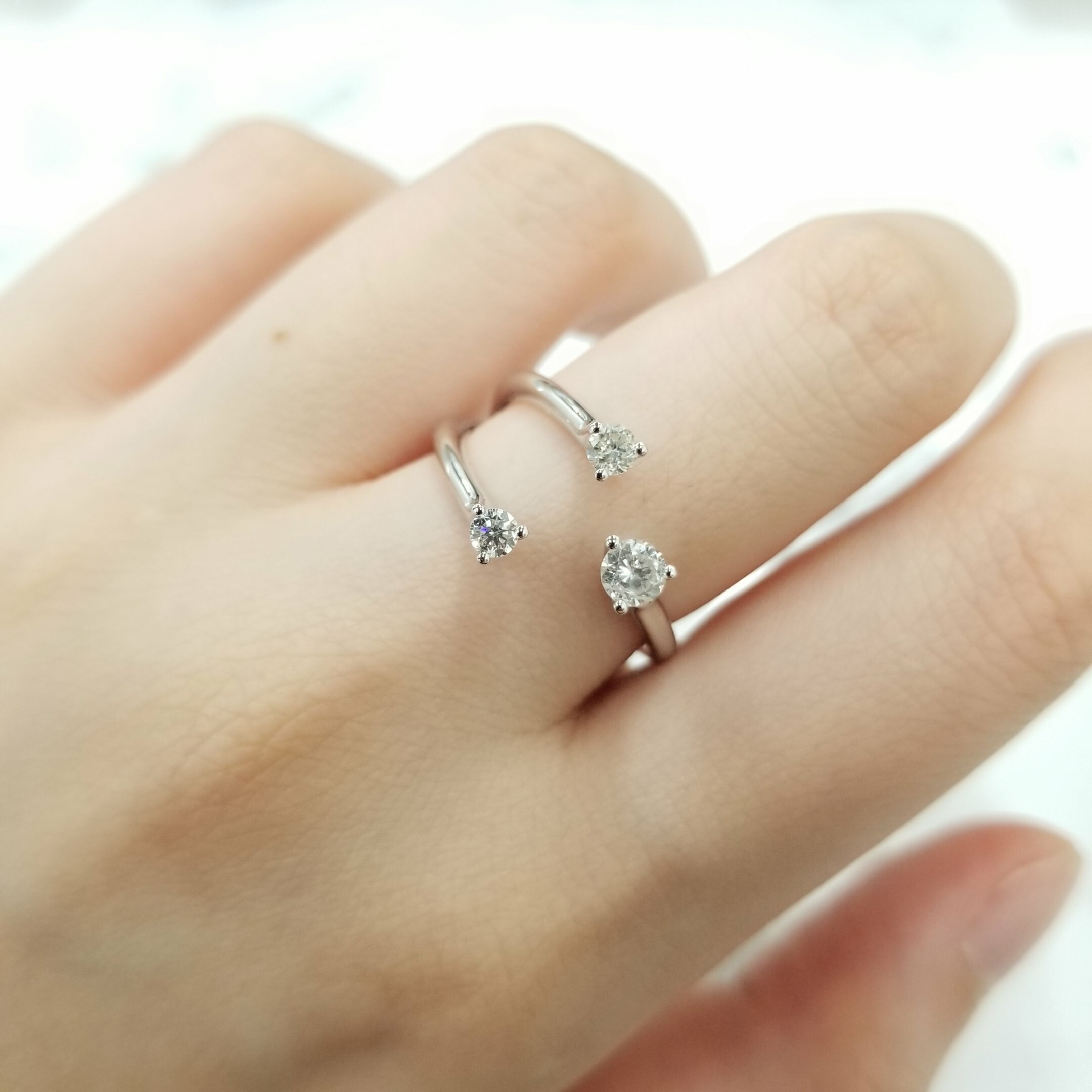 18K White Gold 0.35ct Diamond Ring