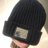 [S] BOYLONDON SMALL LOGO METAL BOY STAR BEANIE,BLACK, B63CP15U890 (SBB389)