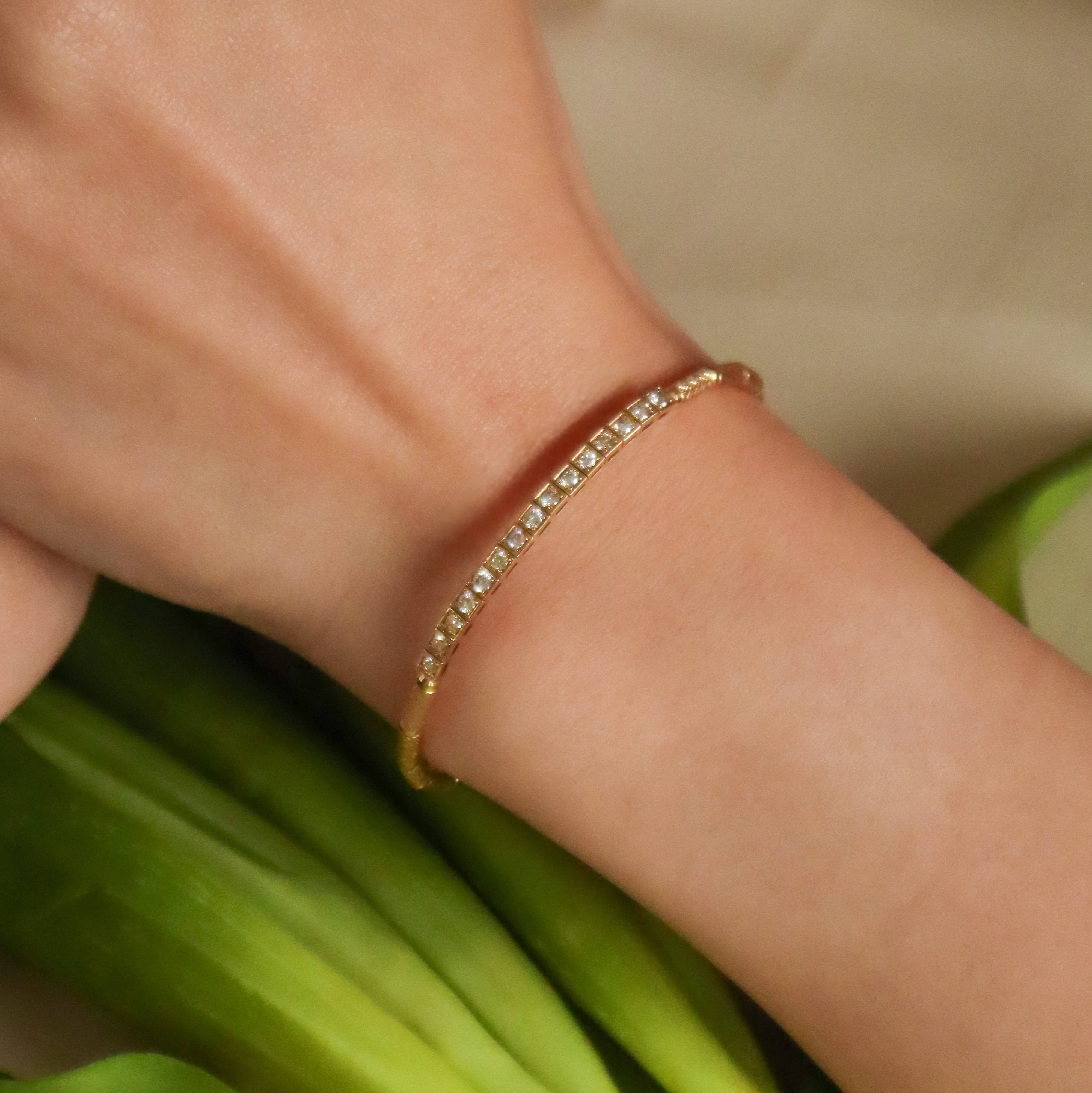 18K/日本設計款系列-方鑽手環