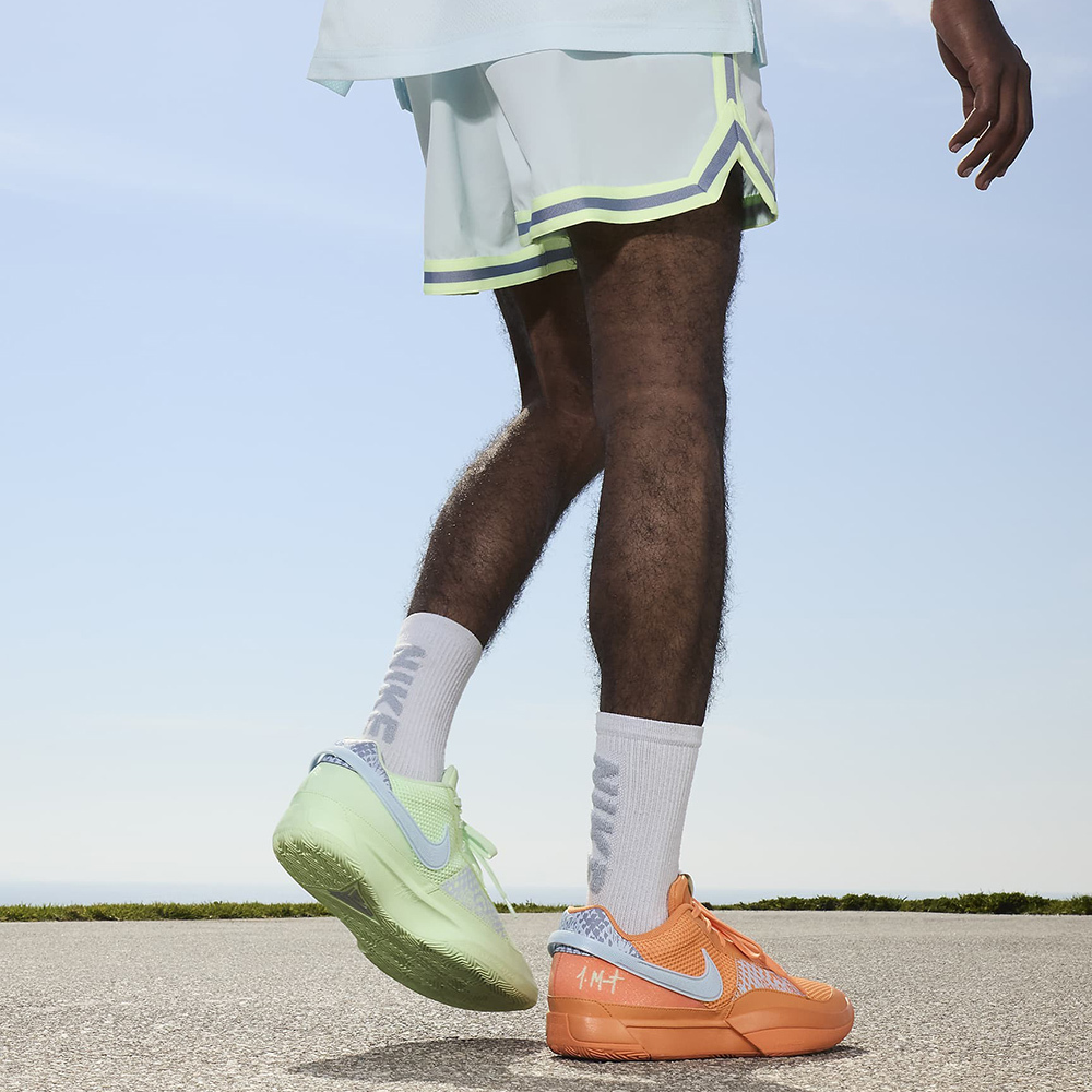 Nike JA 1 Mismatched 籃球鞋 鴛鴦綠橘 FV1288-800