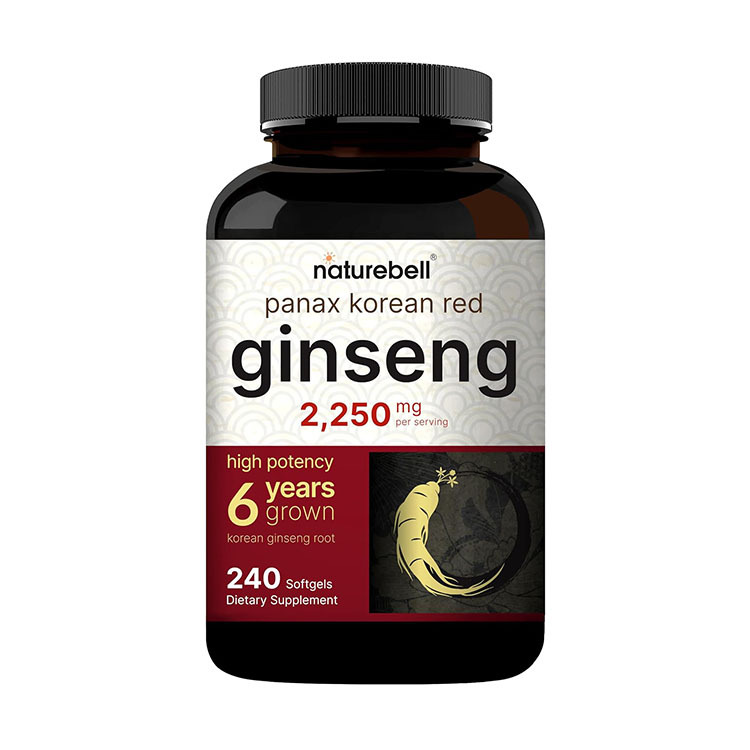 美國Naturebell 韓國高麗紅蔘2250毫克 (6年蔘),240粒膠囊