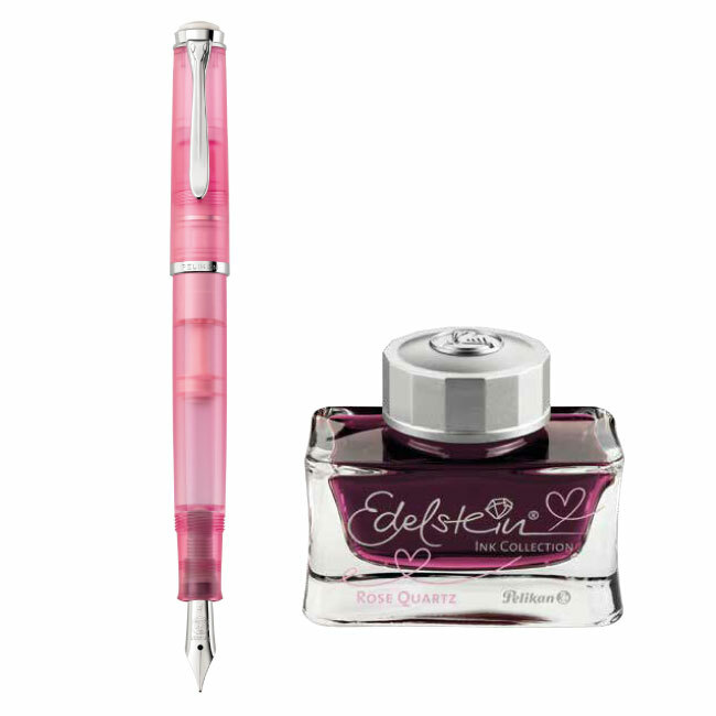 PELIKAN百利金 M205水晶玫瑰鋼筆墨水禮盒組