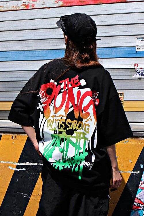 塗鴉寬鬆短袖T恤