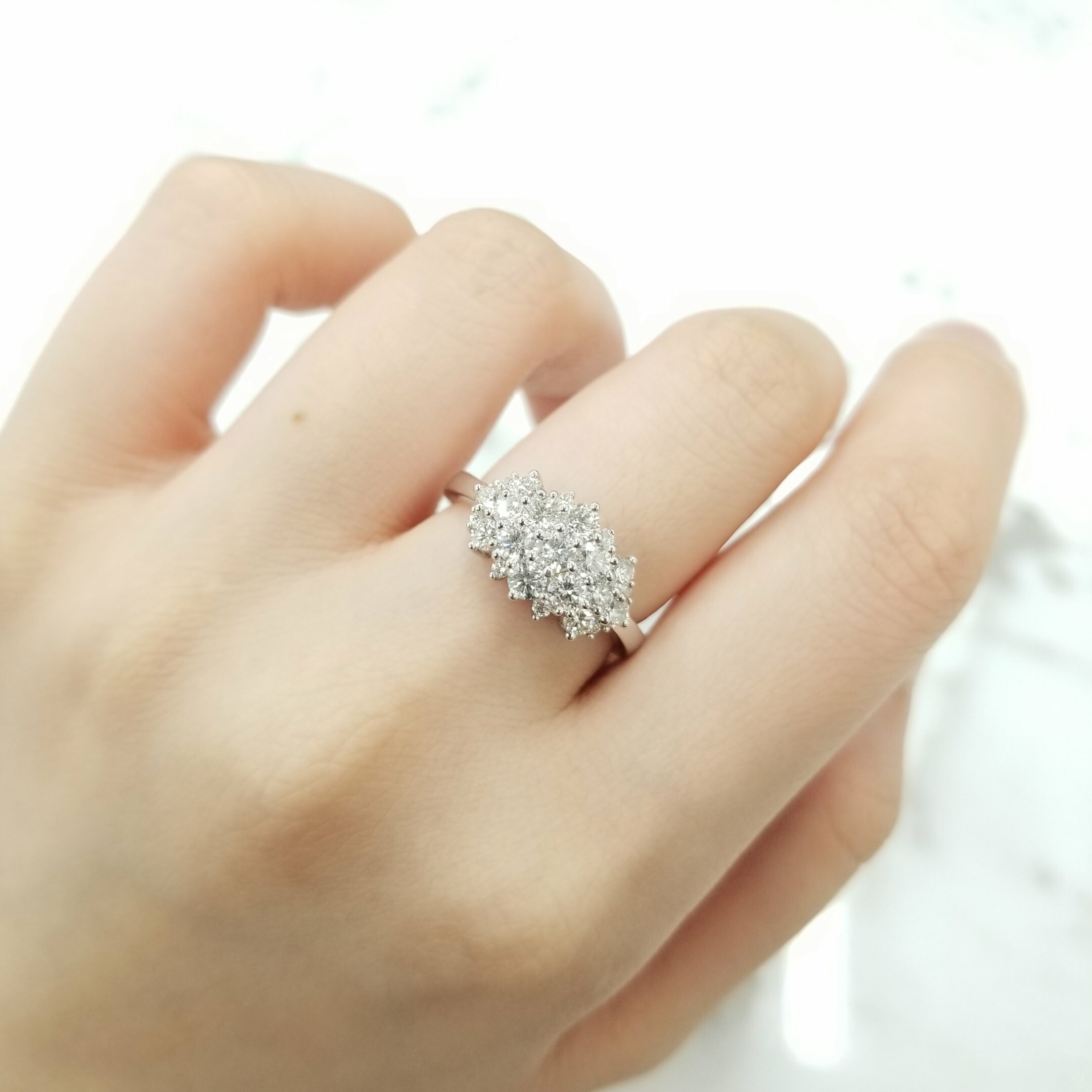 18K White Gold 1.02ct Diamond Ring