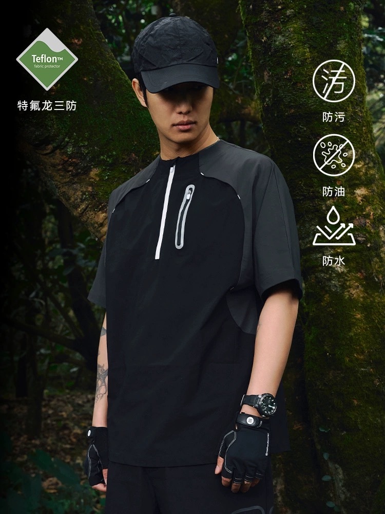 ENshadower隱蔽者 Teflon三防結構拼接設計短袖