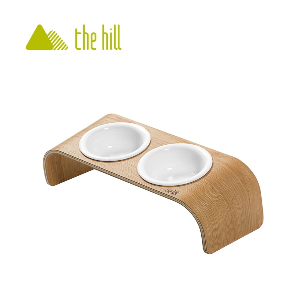 thehill 樂丘｜WOODY 好食 曲木寵物食器台