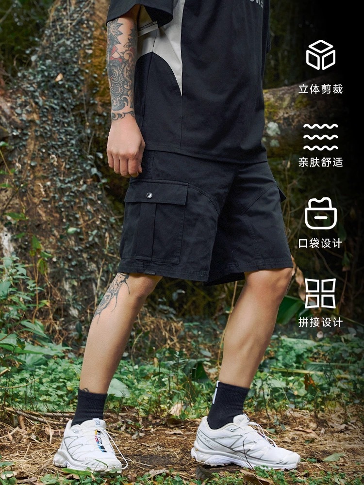 ENshadower隱蔽者 分割口袋水洗工裝短褲