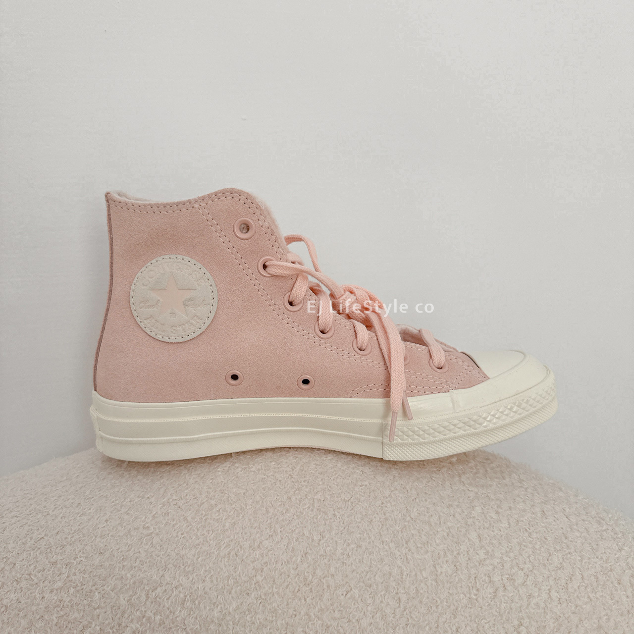 CONVERSE CHUCK 70 HI 1970 粉色 麂皮 內絨毛 奶油底 A07901C / 調貨