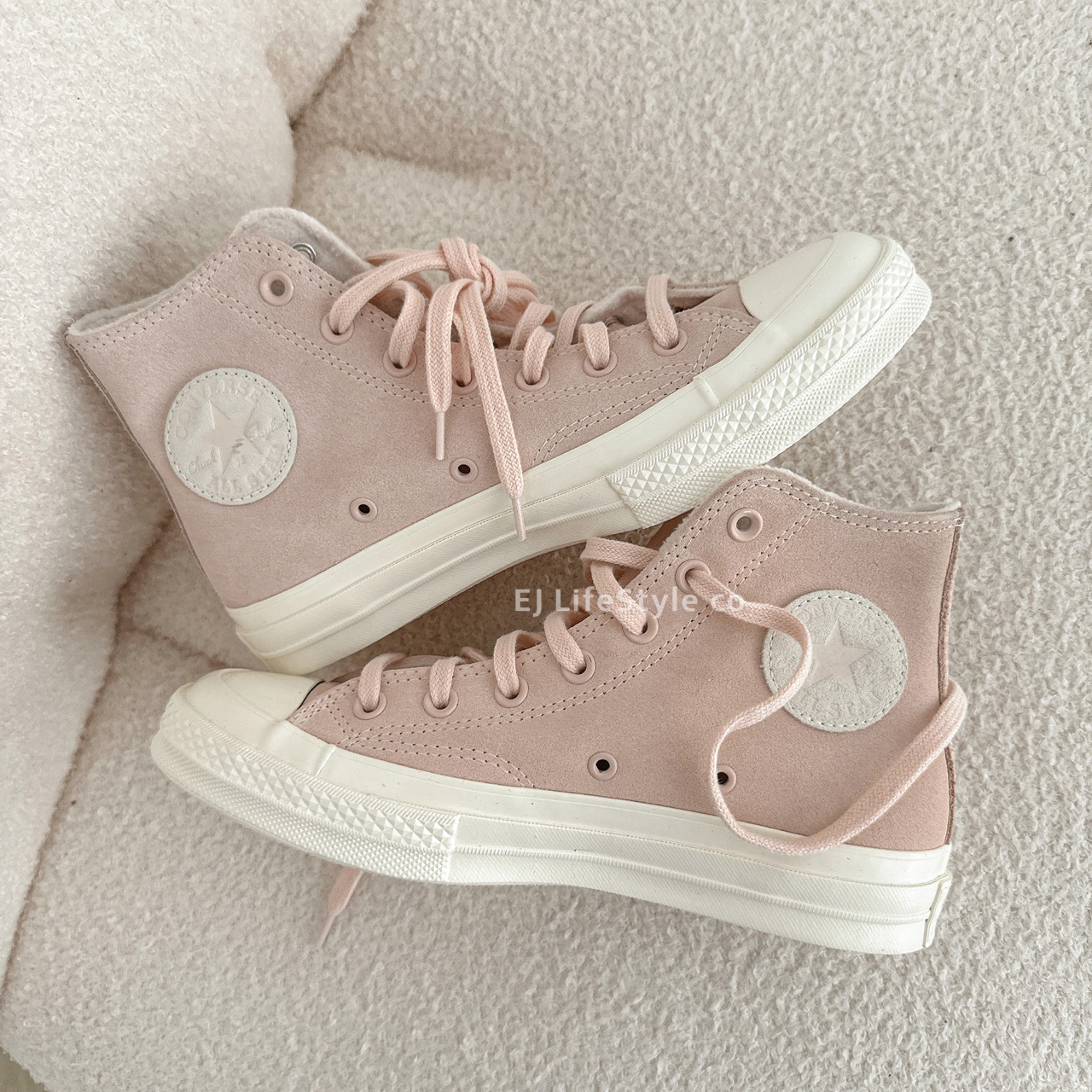 CONVERSE CHUCK 70 HI 1970 粉色 麂皮 內絨毛 奶油底 A07901C / 調貨