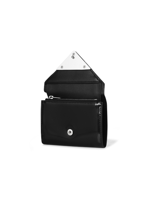 FENNEC) LACQUER TRIANGLE WALLET | 2color