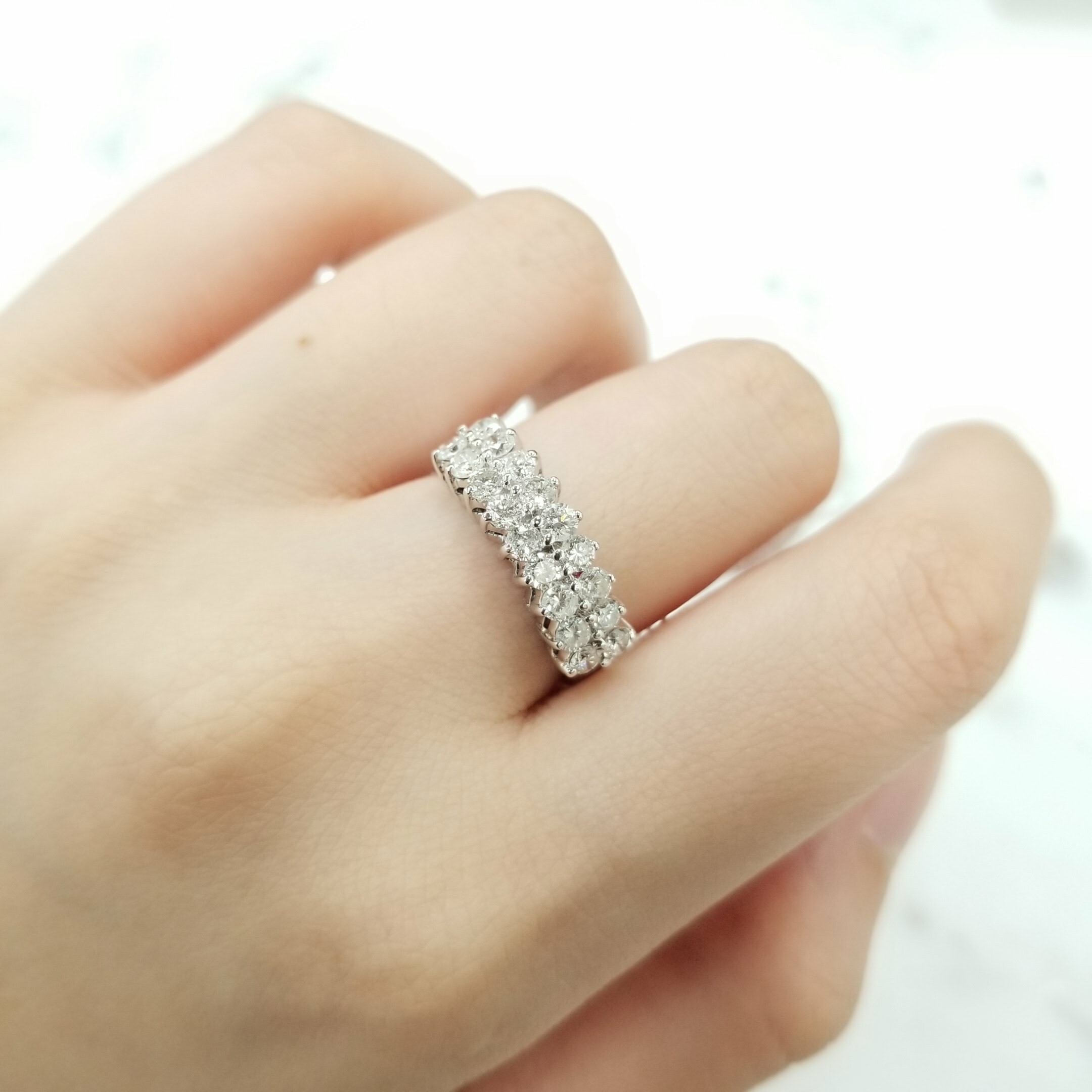 18K White Gold 0.95ct Diamond Ring