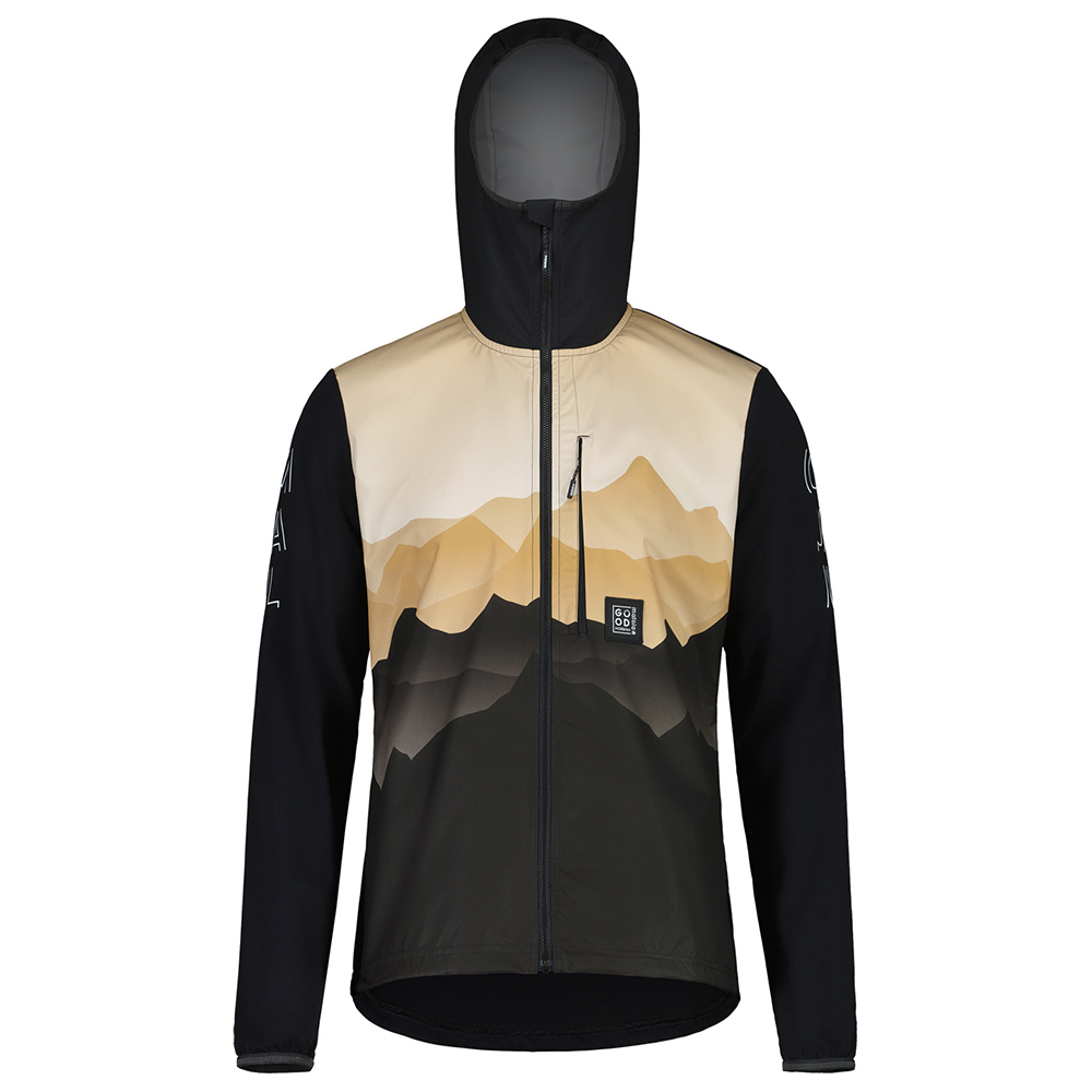 【MALOJA】男防風連帽外套 / 24MA37204-[山岳黑]