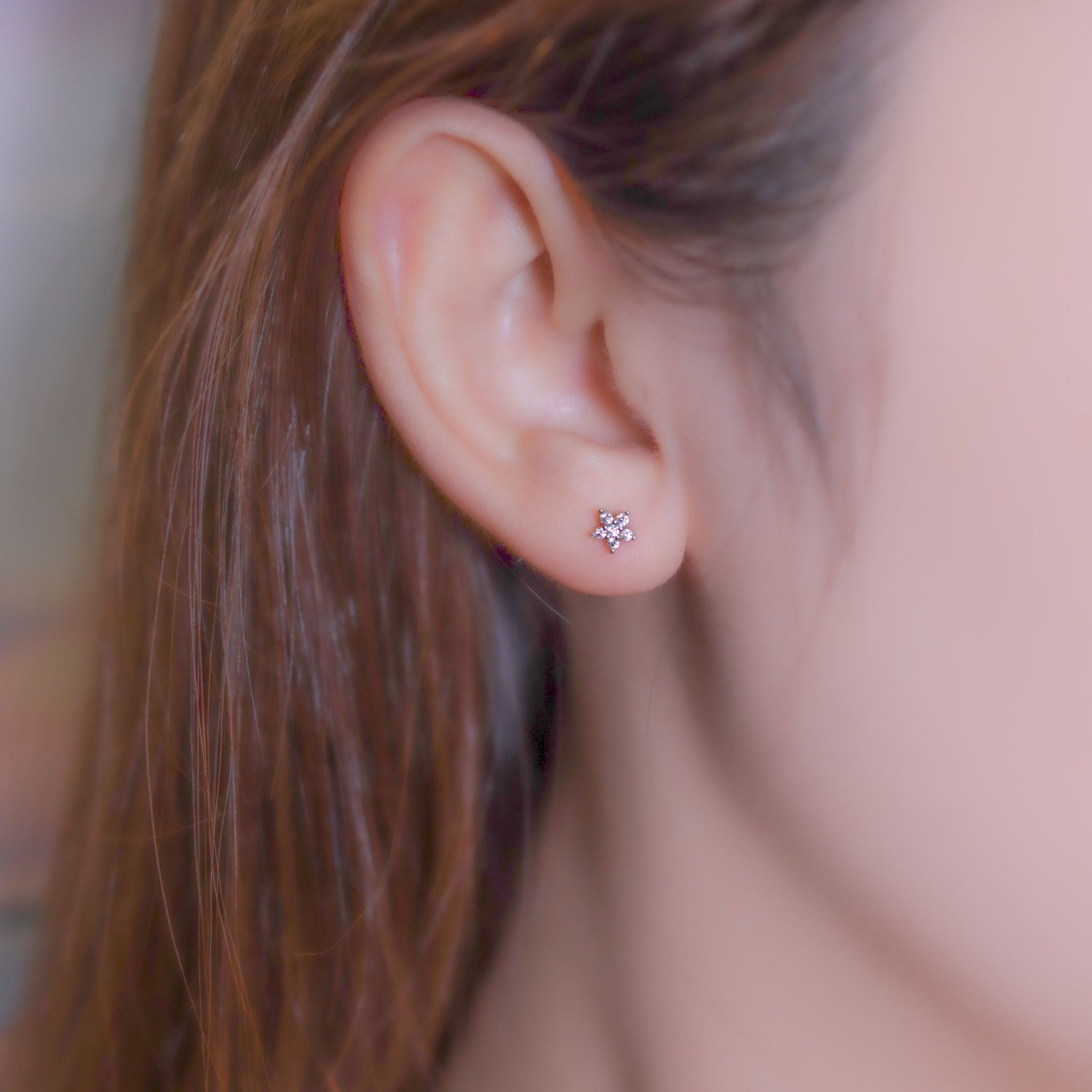 | 925純銀 | 小花蕊耳環 | EA0761 |