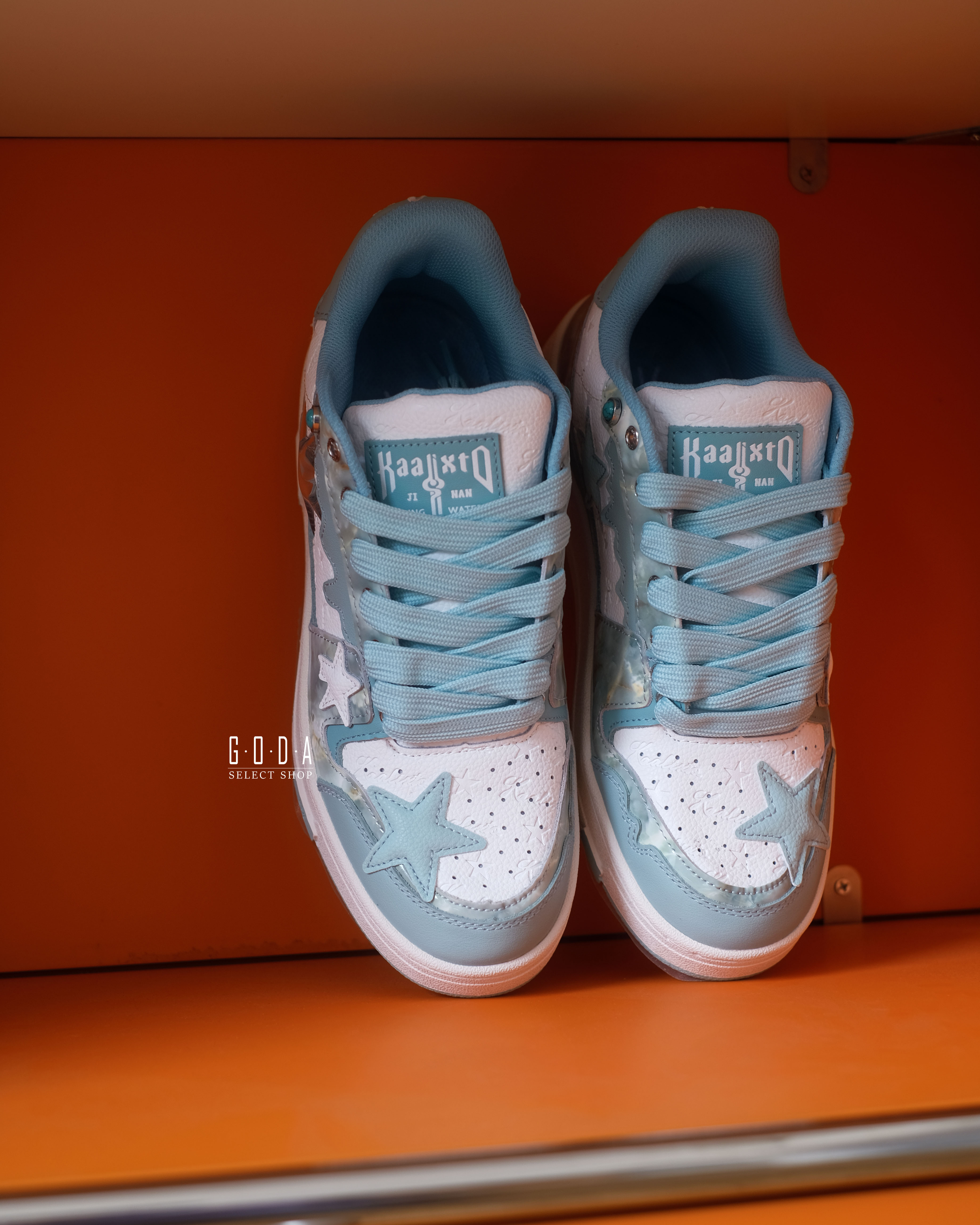 (寶藏鞋款) Kaalixto Spring City ”Constraint”  復古 薄荷藍綠 大理石紋 星星鞋 KSH221211