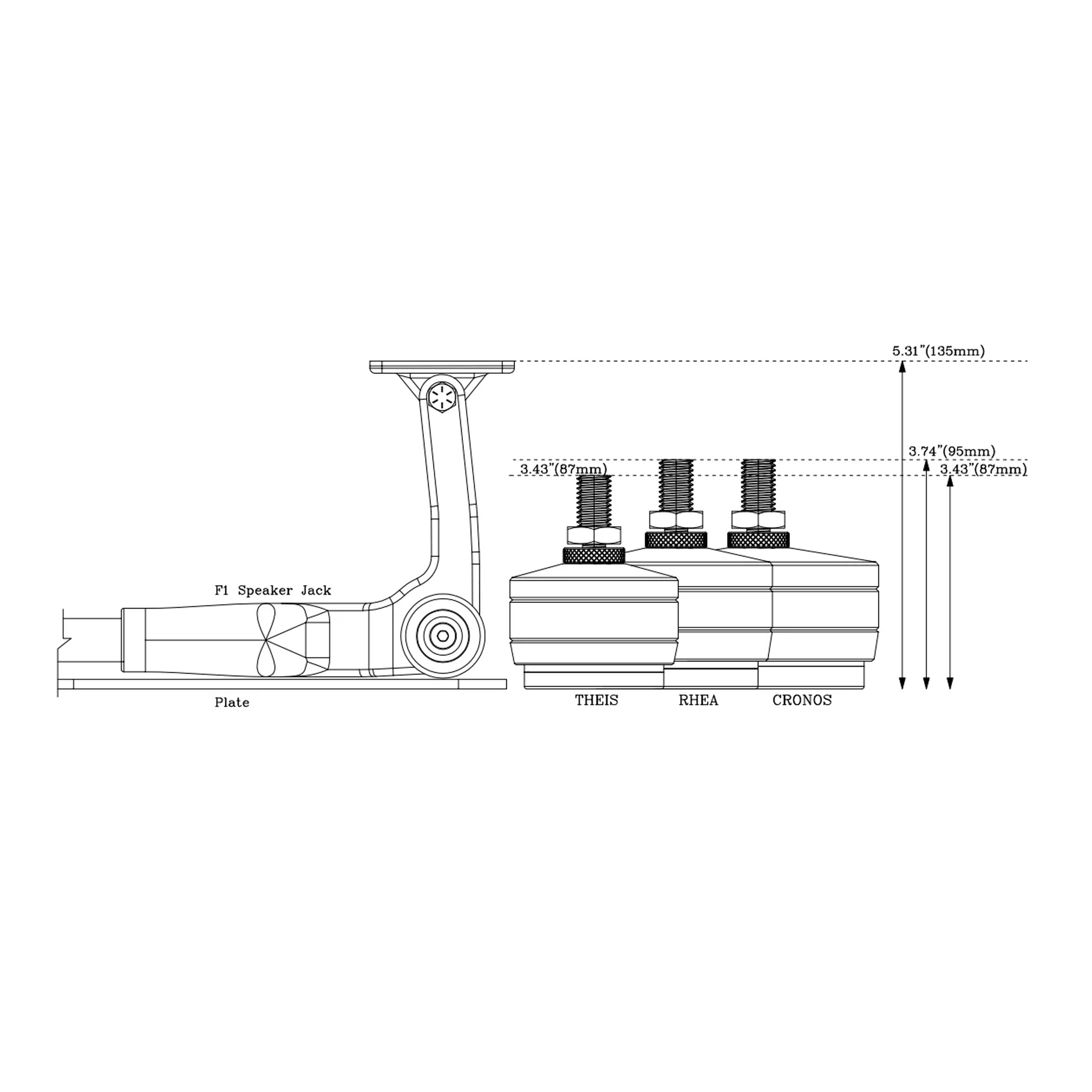 IsoAcoustics  F1 Jack 小型喇叭提升架