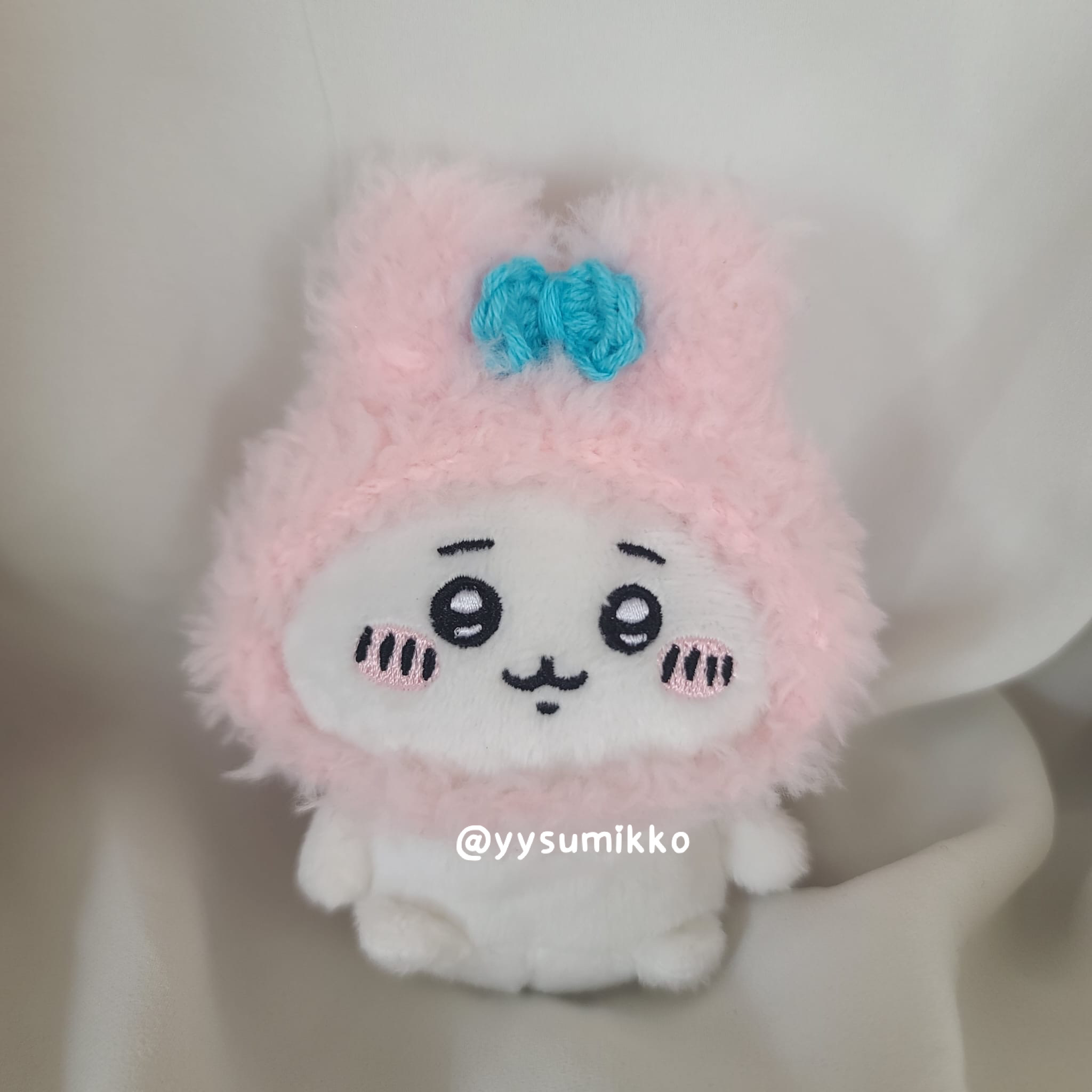 [全人手製] 底褲兔 兔耳 全包 頭飾 毛絨 Chiikawa適用