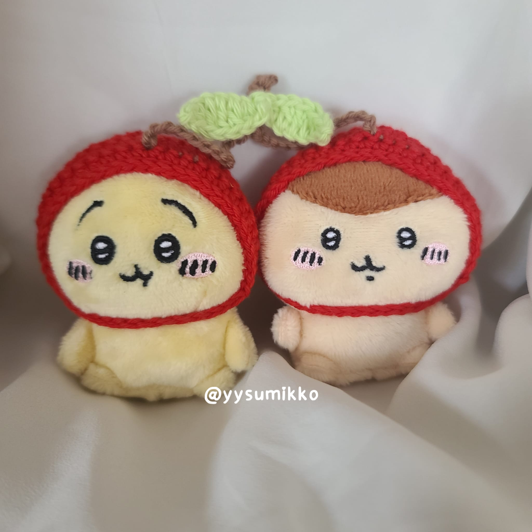 [全人手製] 情侶款 車厘子 CP頭飾 全包 冷帽 Chiikawa適用