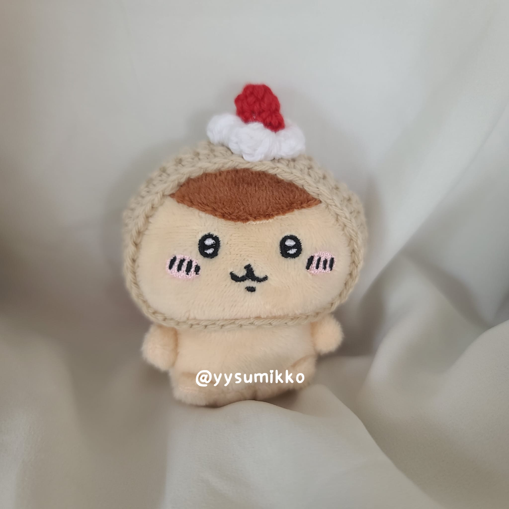 [全人手製] 栗子rollcake 蛋卷 全包 頭飾 冷帽 Chiikawa適用