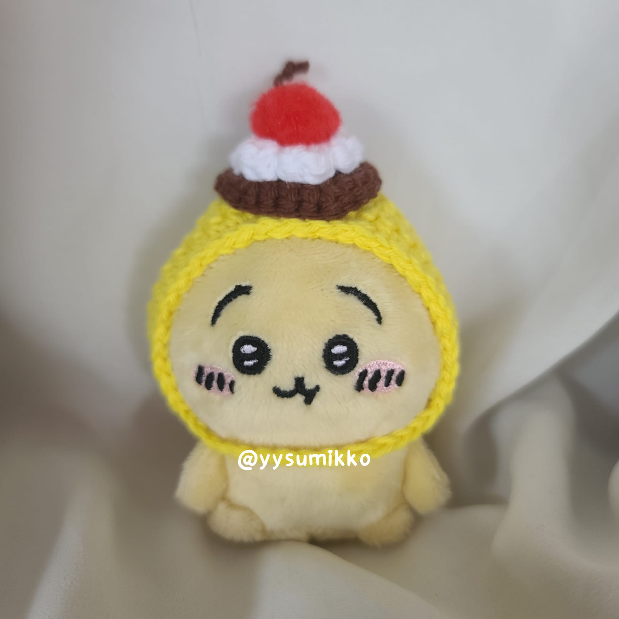 [全人手製] 布甸 布丁 全包 頭飾 冷帽 Chiikawa適用