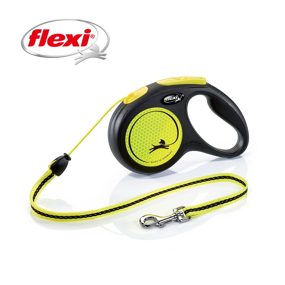 flexi 飛萊希｜炫光系列 外出用索狀伸縮牽繩 (M號)
