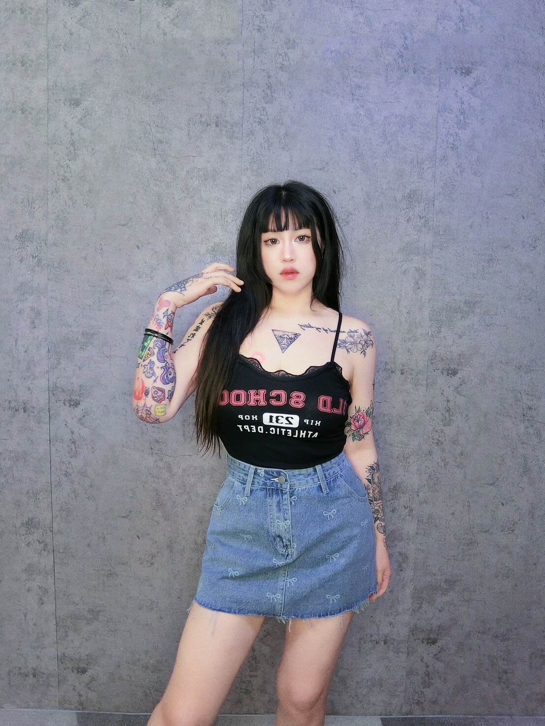 滿版蝴蝶結抽鬚牛仔裙*內有褲*🍭自訂款