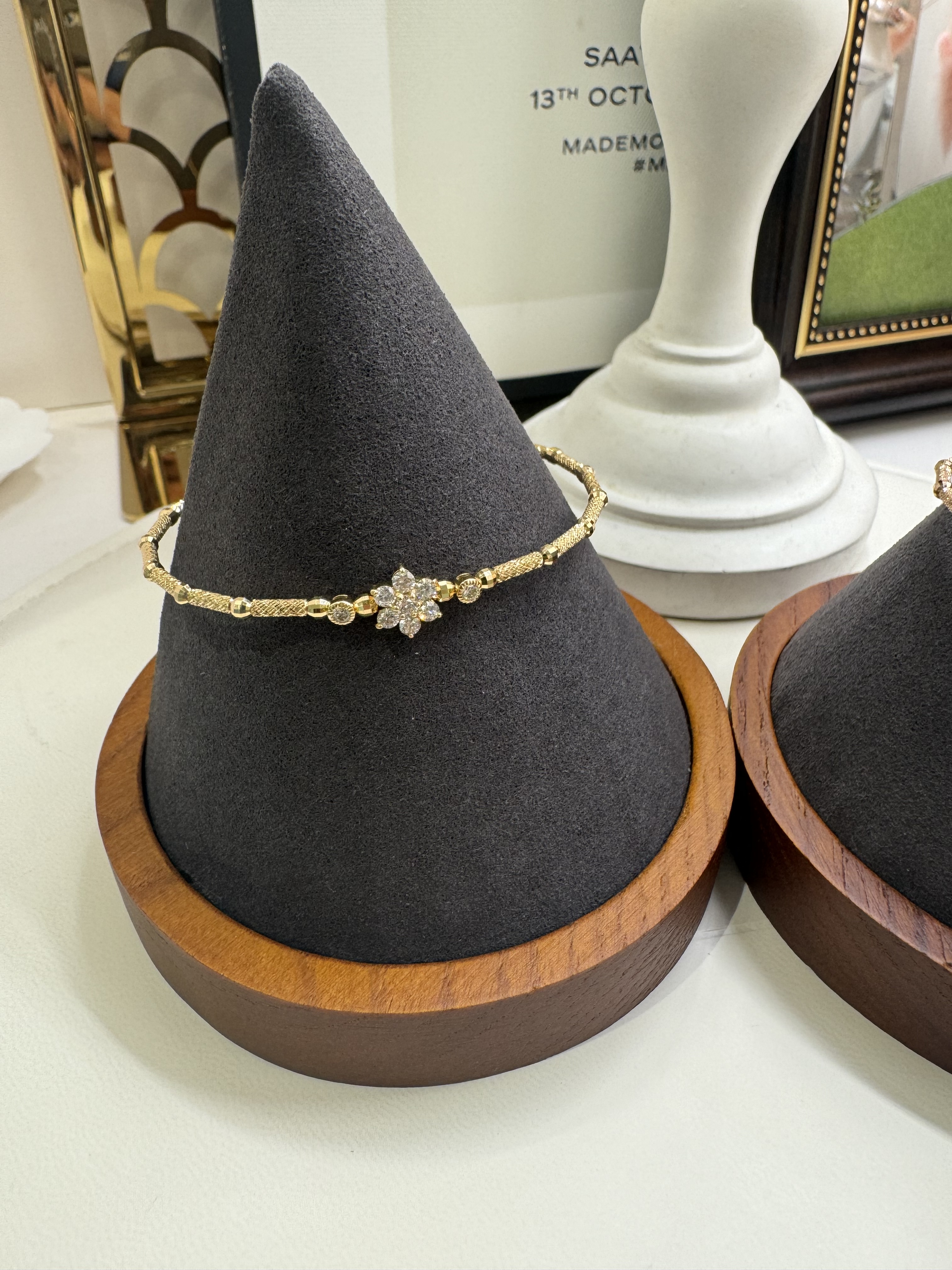 日本製18K鑽石雪花手鐲 D0.37