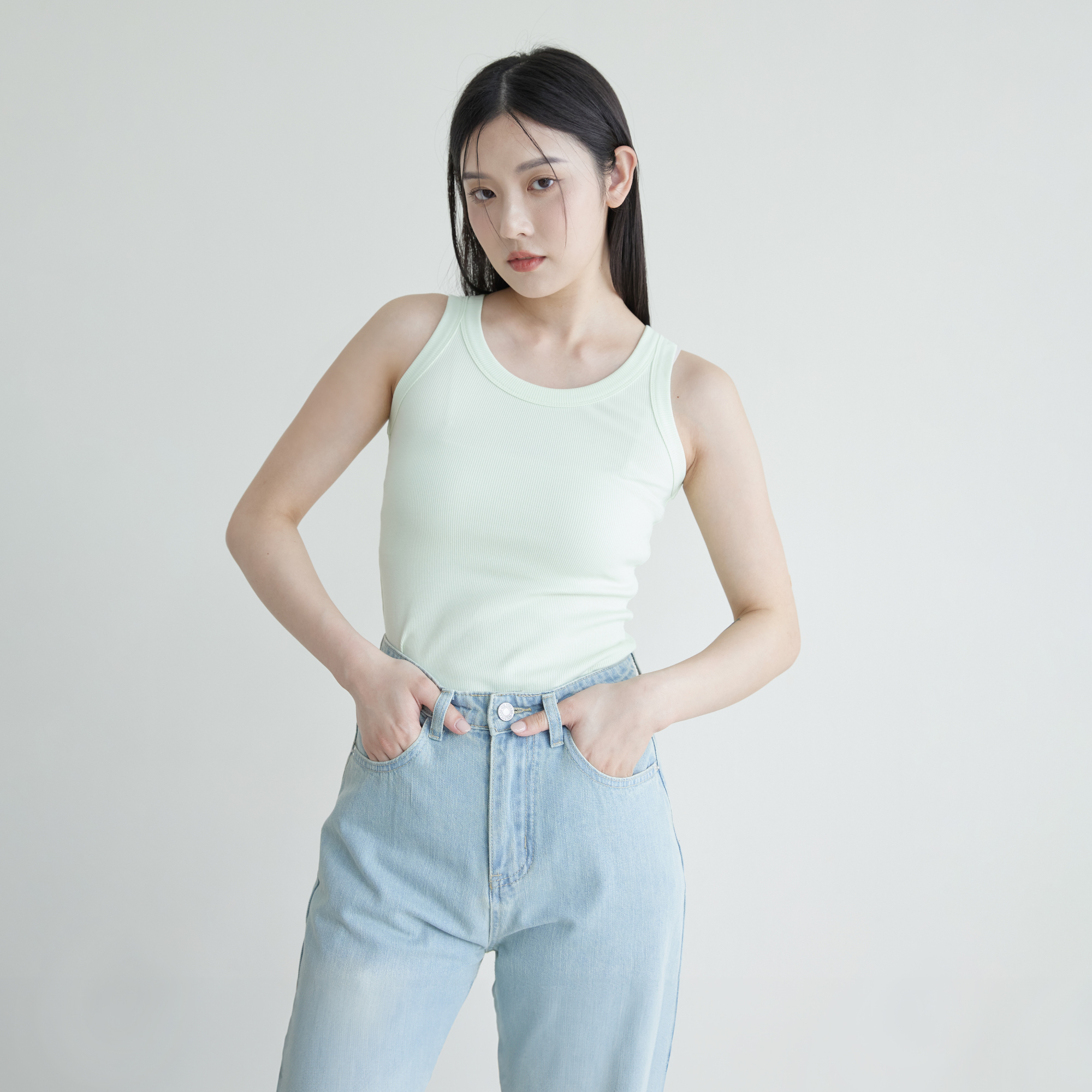 SALE300 羅紋修身坦克背心