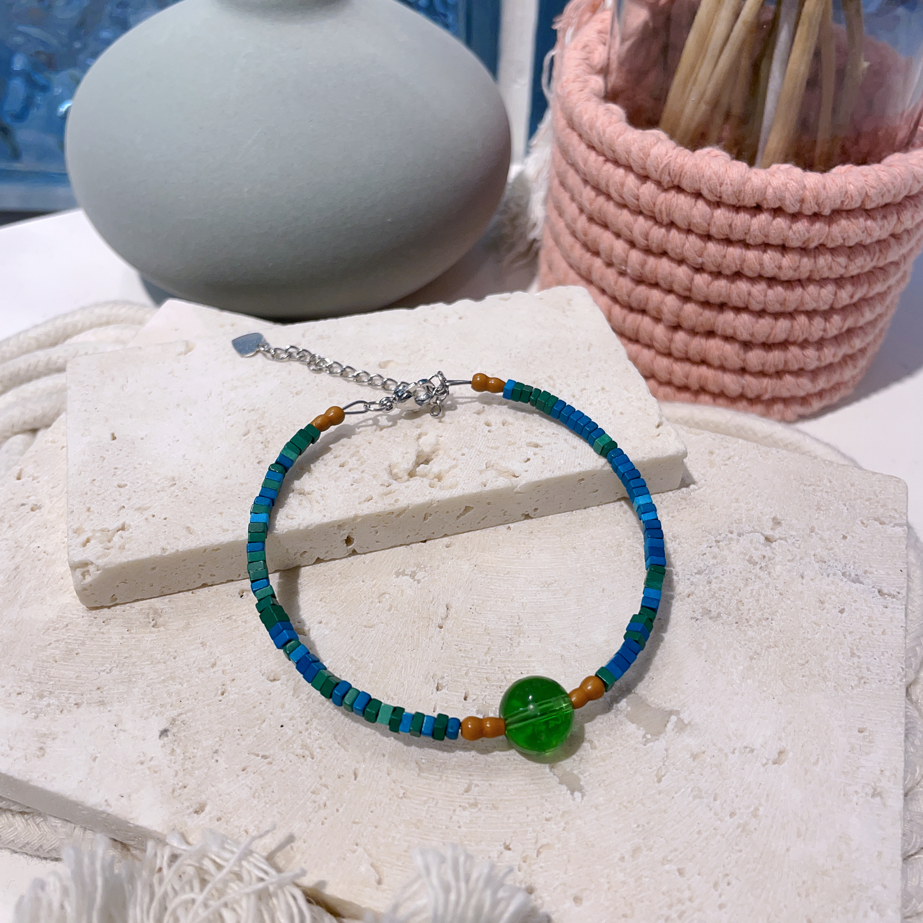 雍和宮綠度母心咒手環（消災解難）