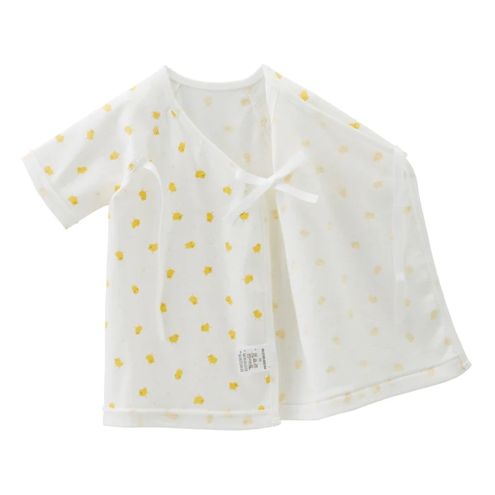 羅紋針織棉短袖肚衣-小雞