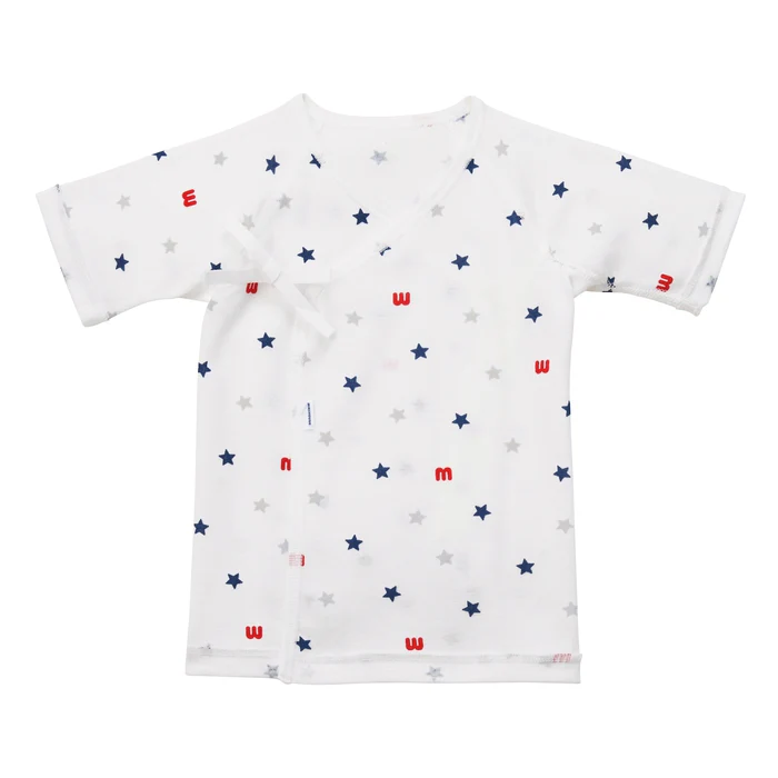 羅紋針織棉短袖肚衣-星星